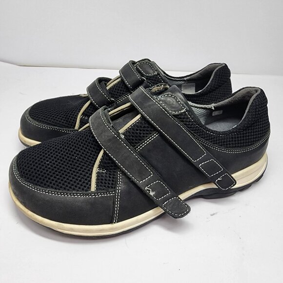 New Feet Medical Footwear Womens 9.5 Black Leather Mesh Comfort Sneakers - Picture 7 of 9